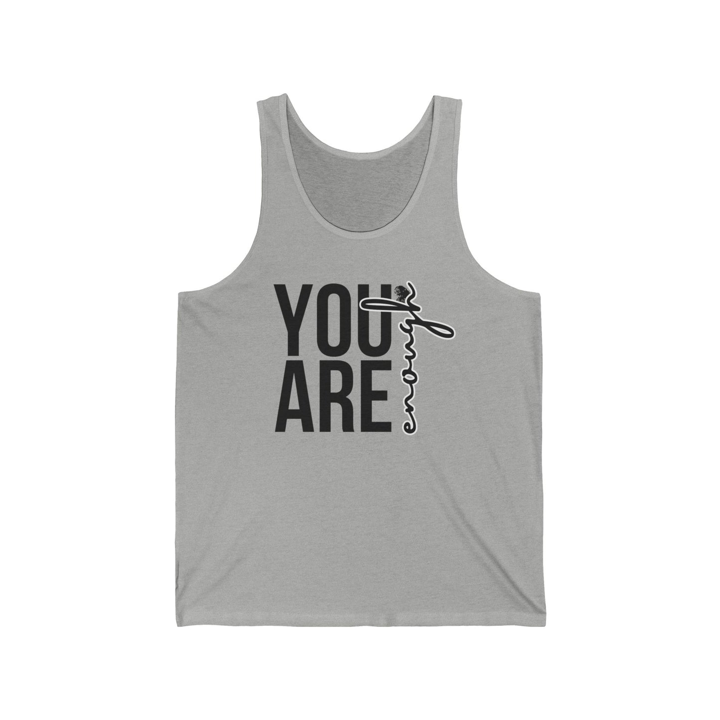 Empowerment Tank Top, Inspirational Sleeveless Shirt, Self-Love Muscle Tee, Positive Affirmation Activewear, You are enough Workout Top