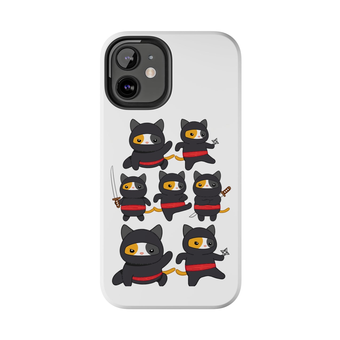 Funny Cat iPhone case for Cat Lover gift for Cat Mom gift Funny Cat Phone Case NINJA CATS Case