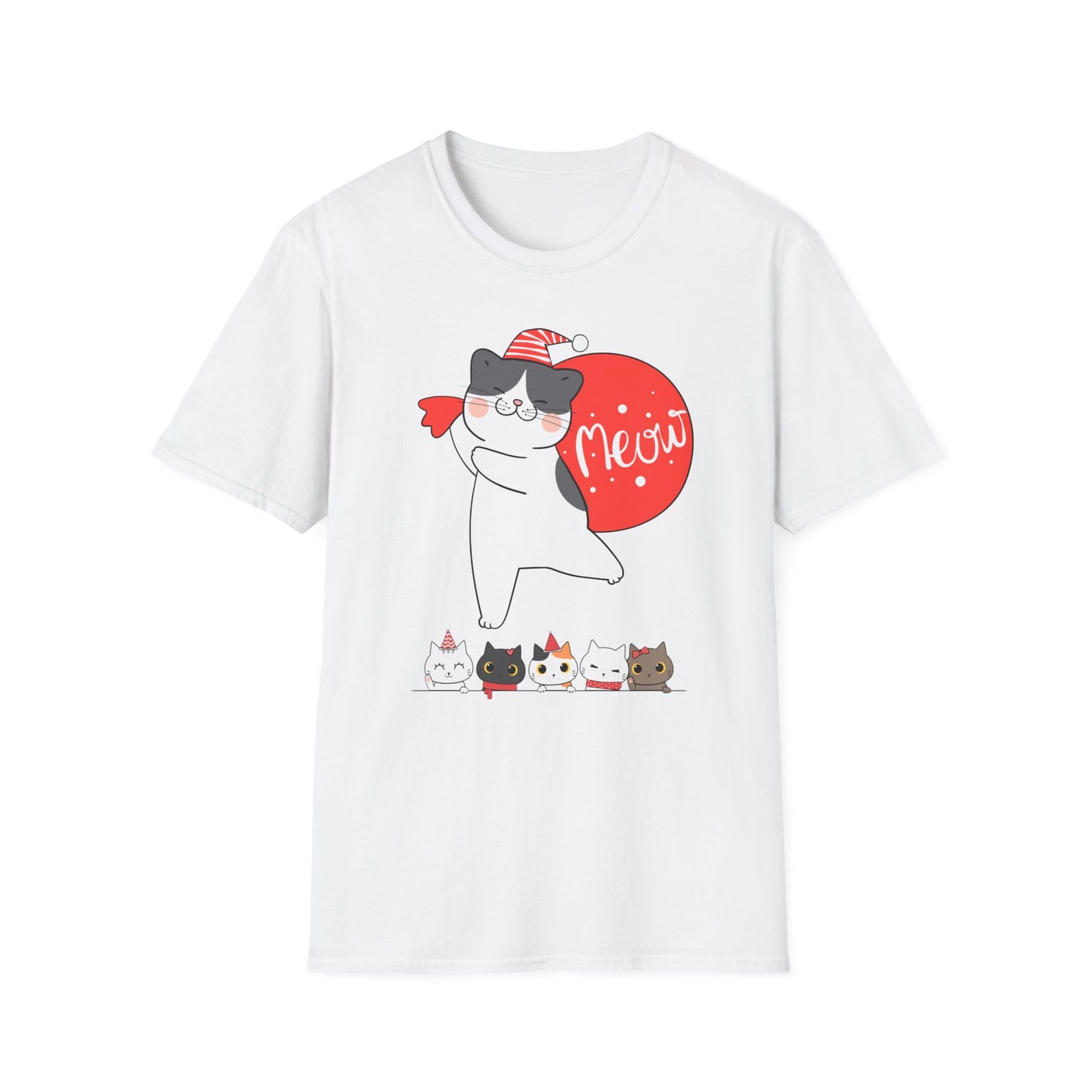 Cute Kitten Shirt for Christmas cat Presents for Cat Mom gifts for Christmas present for Cat Lover T-shirt Adorable Cats T Shirts Meow