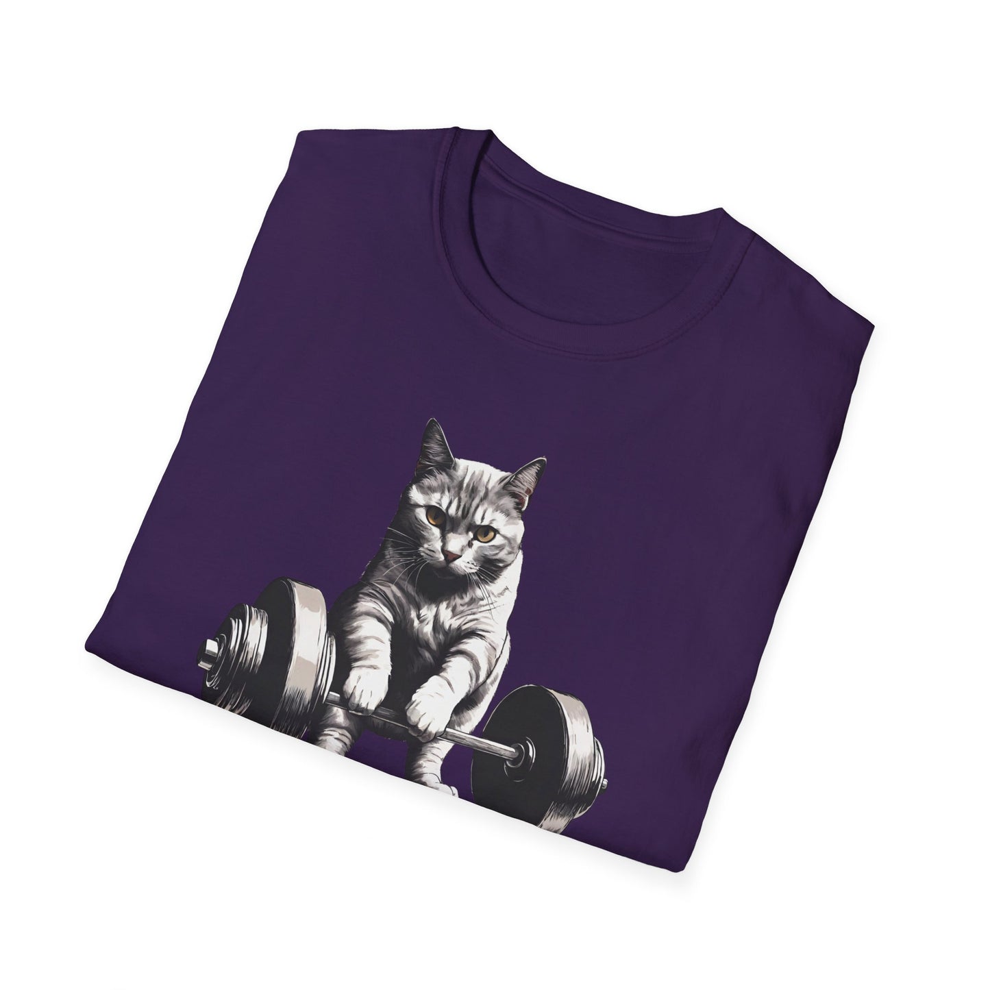 Cat Deadlifting Shirt for Gym Rat gifts for Workout Lover gift for Cat Lover T-shirt Funny Cats Lifting Weights T Shirts Kitty Powerlifting Weightlifting