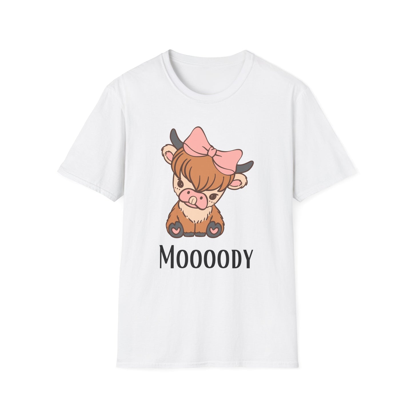 Highland Cow Shirts Cow Theme Shirt for Mom gifts for Farm girl T-shirt Cute Highland Cow T Shirt Funny Cow Head Moody T-shirts for Her gift