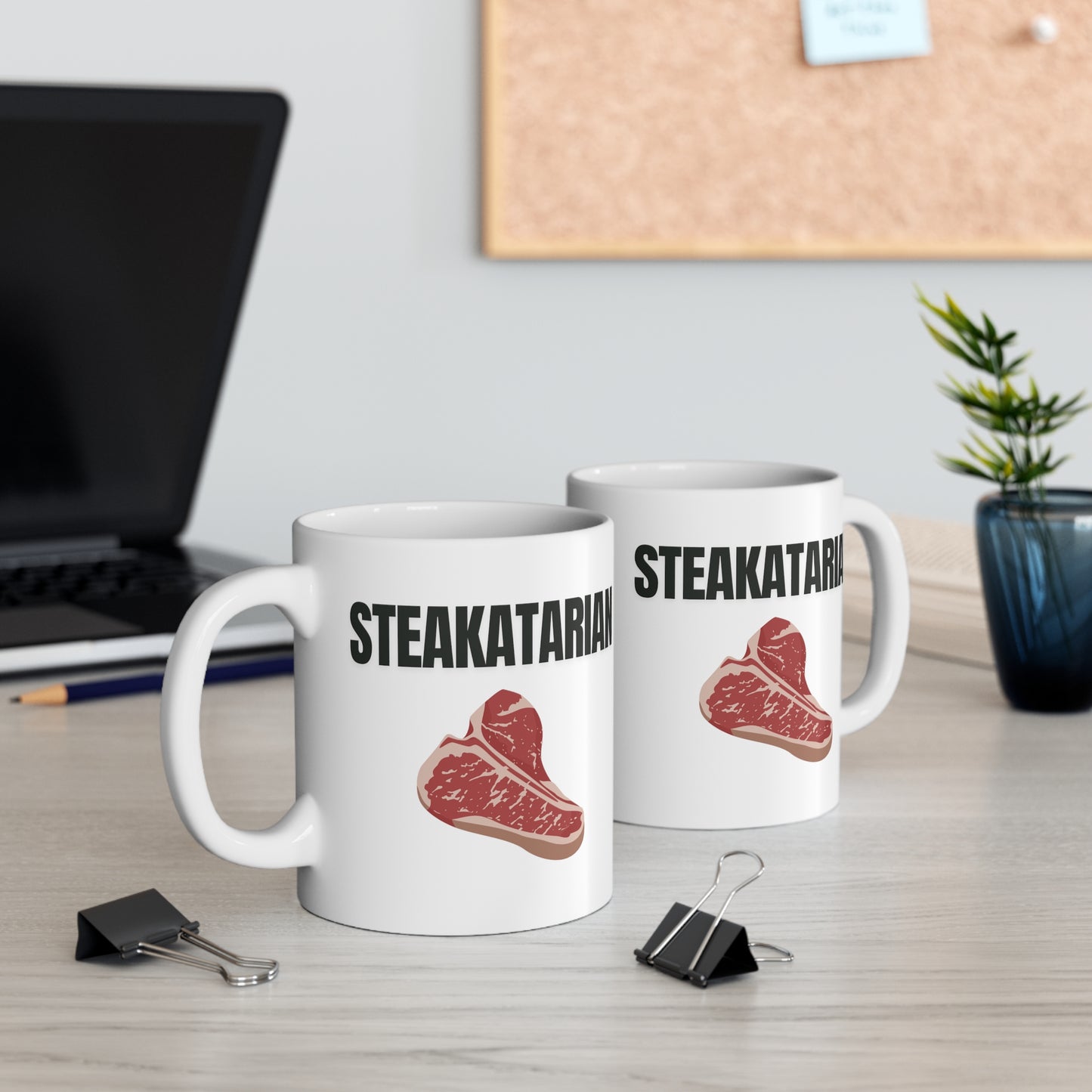 Funny Mug for Steak Lover gift for Meat Lover Mug -Steakatarian! Steak Lover's and Carnivore gift! Grill master Ceramic Mug