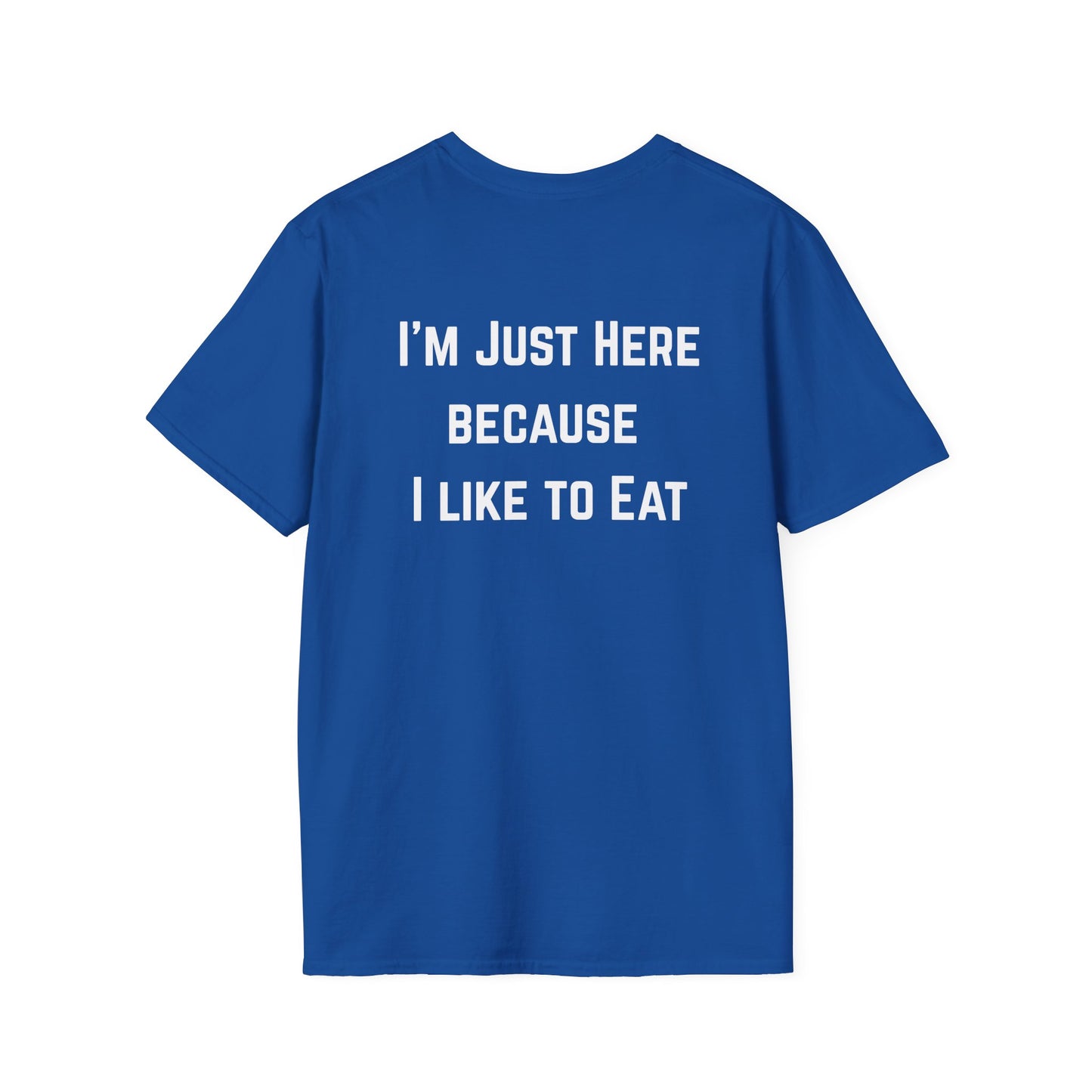 Workout Top for Gym gifts for Gym Girl T-shirt I'm Just Here Because I Like to Eat T-shirt Fitness Tees Workout Tee Shirts for him gifts