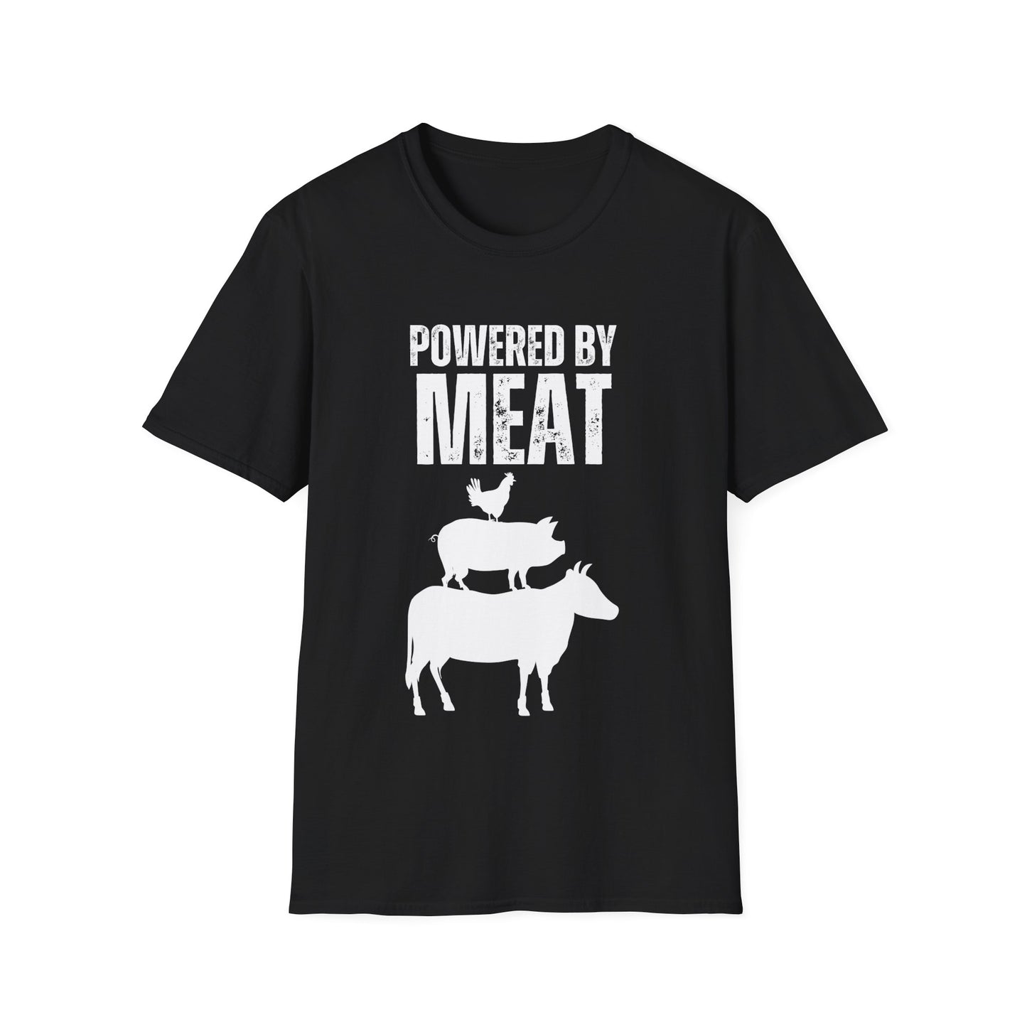 Funny Meat Lover T-shirt for Meat Lovers Gift for Carnivore Diet T Shirt Keto Shirt POWERED by MEAT