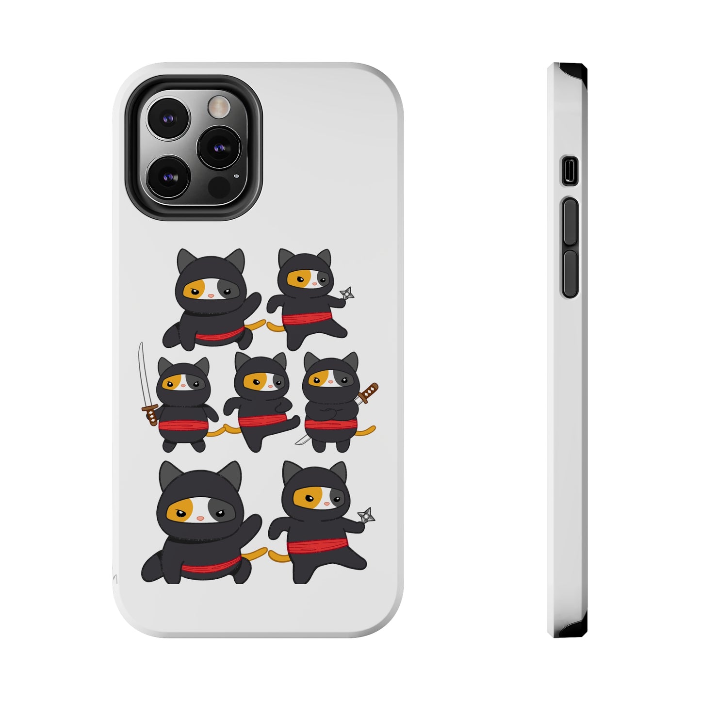 Funny Cat iPhone case for Cat Lover gift for Cat Mom gift Funny Cat Phone Case NINJA CATS Case