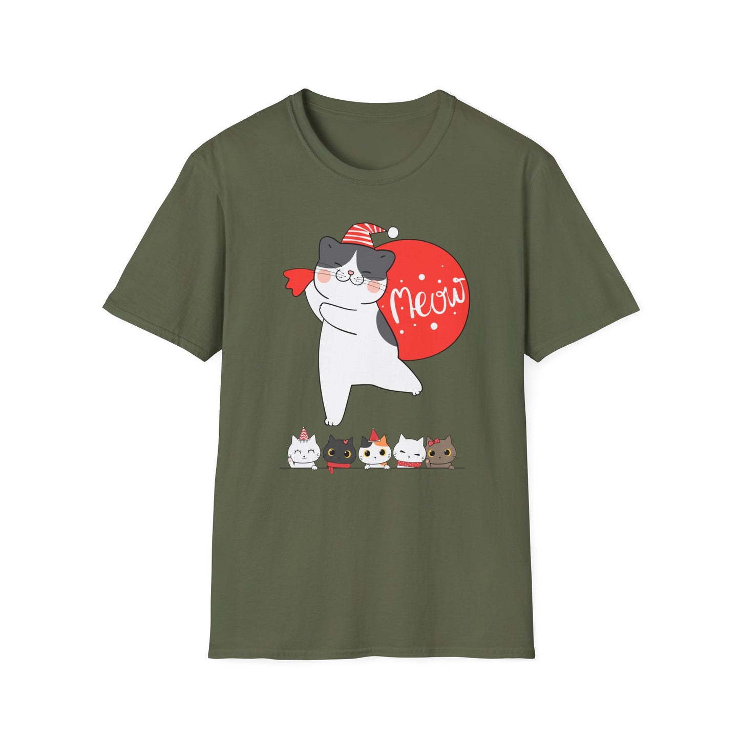 Cute Kitten Shirt for Christmas cat Presents for Cat Mom gifts for Christmas present for Cat Lover T-shirt Adorable Cats T Shirts Meow