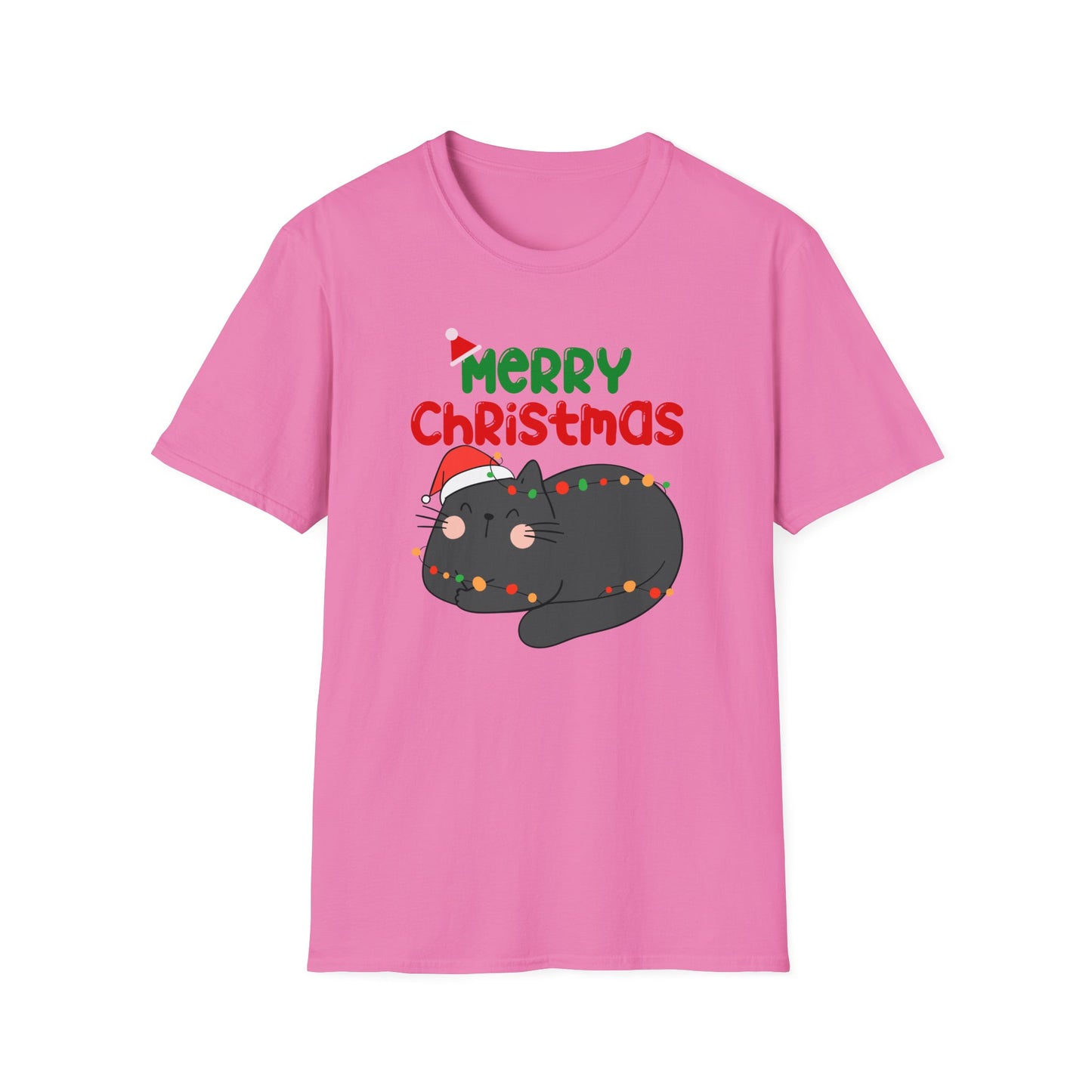 Christmas Lover Shirt for Cat Lover gifts for Black Cat Lovers T-shirts for Cats Mom Tshirts Funny Cat Shirts for Christmas present for Her