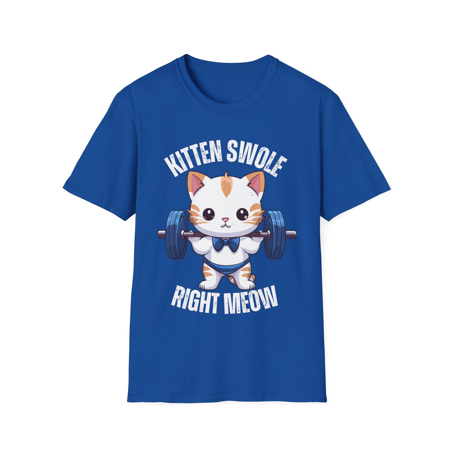 KITTEN Swole Right MEOW Funny Cat Shirt for Cat Lovers gift for Cat Lover gift for Her, Funny Workout Shirts for Gym Lover gift for Him
