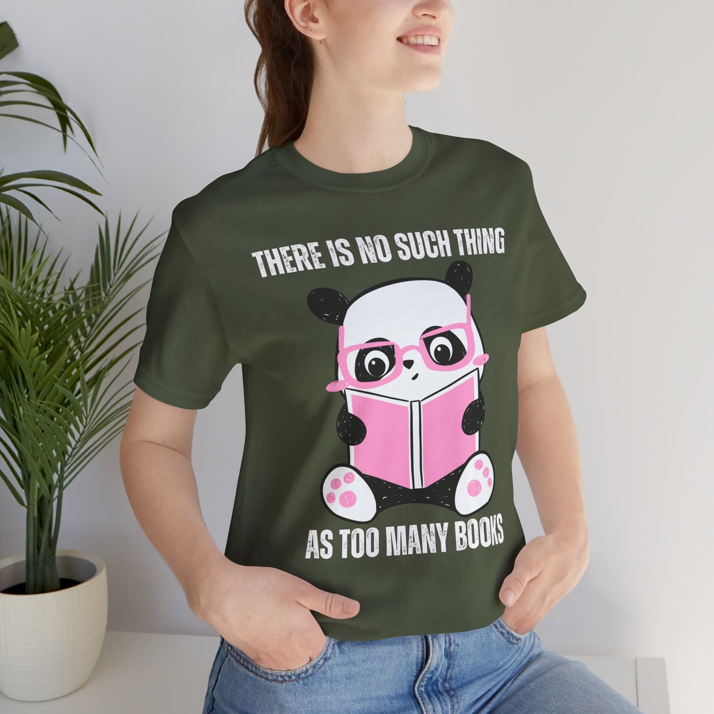 Panda Reading a Book T Shirt - Love Reading Books Shirt for Book Lover T-shirt gift for Panda Lover - Reading Panda