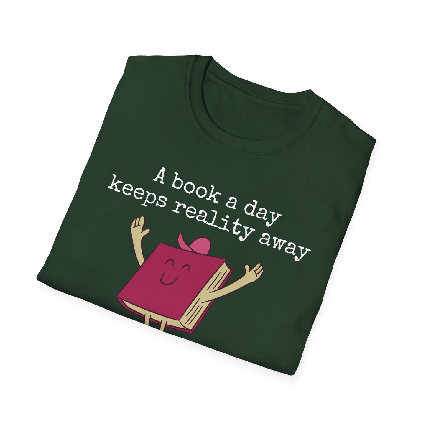 Bookish T Shirt for Reading Lover gift for Book Lover Tshirt Reading Shirt for BookWorm gifts for her A Book A Day Keeps Reality Away Tee