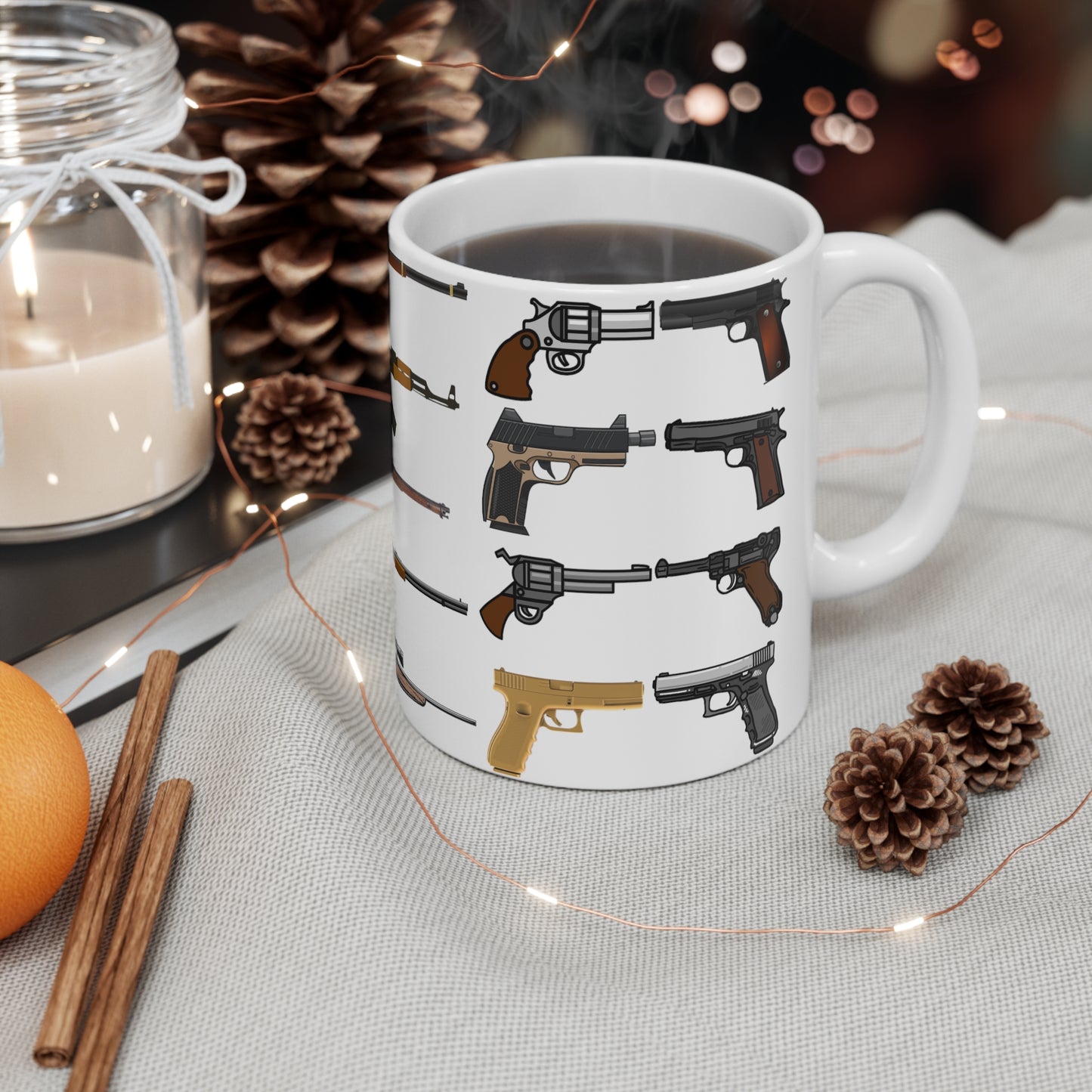 Gun Mugs for Gun Lovers gift for Husband gifts for Republican gifts for Him - Gun Mug - I Wanted More Guns But.... 11 oz gun coffee mug