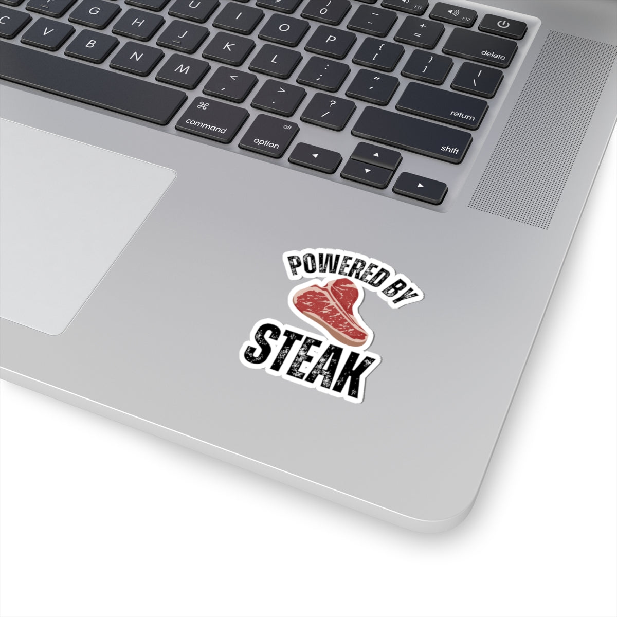 Powered by Steak Meat Lover sticker for Meat Lovers gifts Carnivore Diet sticker for Grilling gift for BBQ Barbecue Steak Lover gift