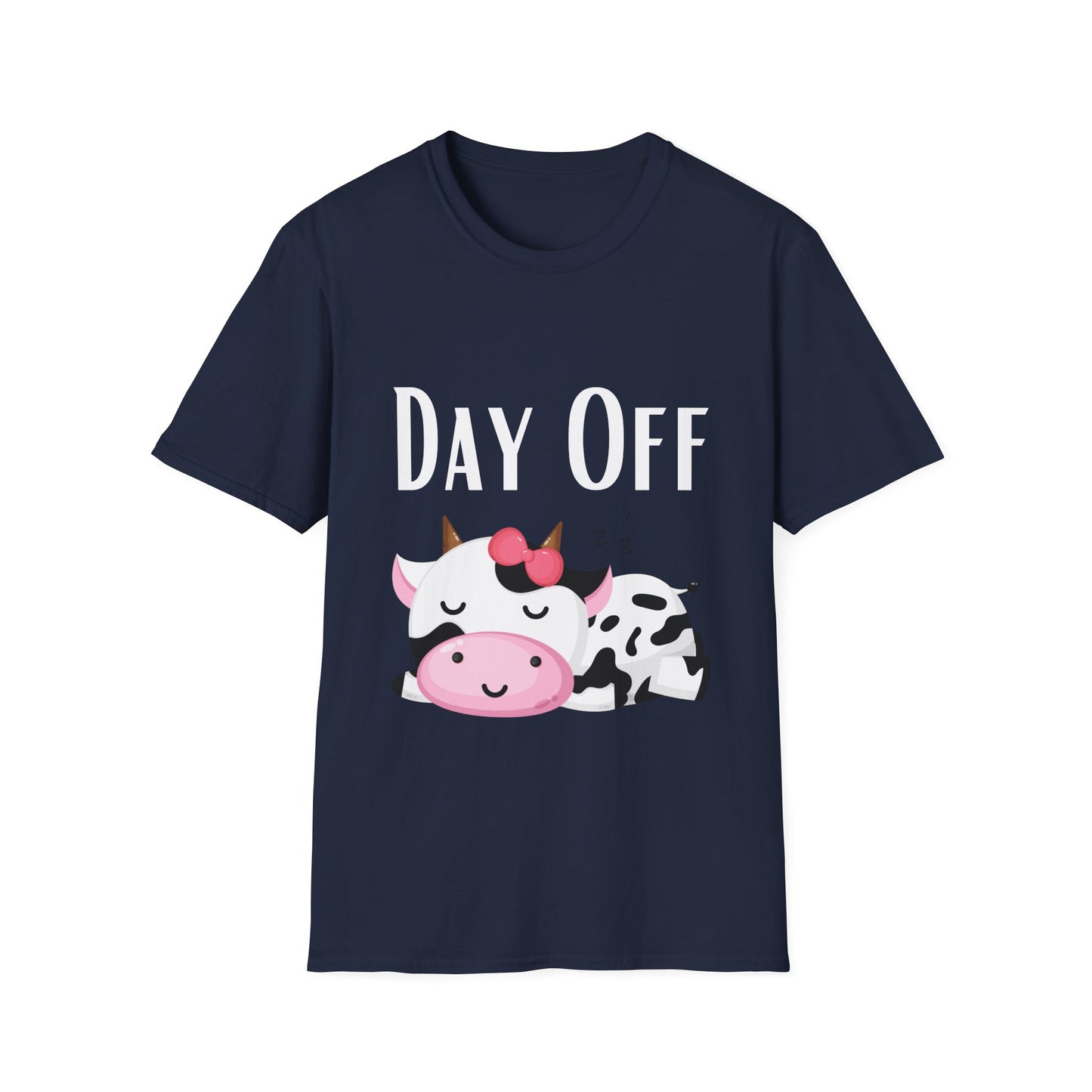 Cute Cow T-shirt for Cow Lover gift Funny Cow Shirt DAY OFF Top for Rest and Relaxation T Shirt Cozy shirt for Women gifts
