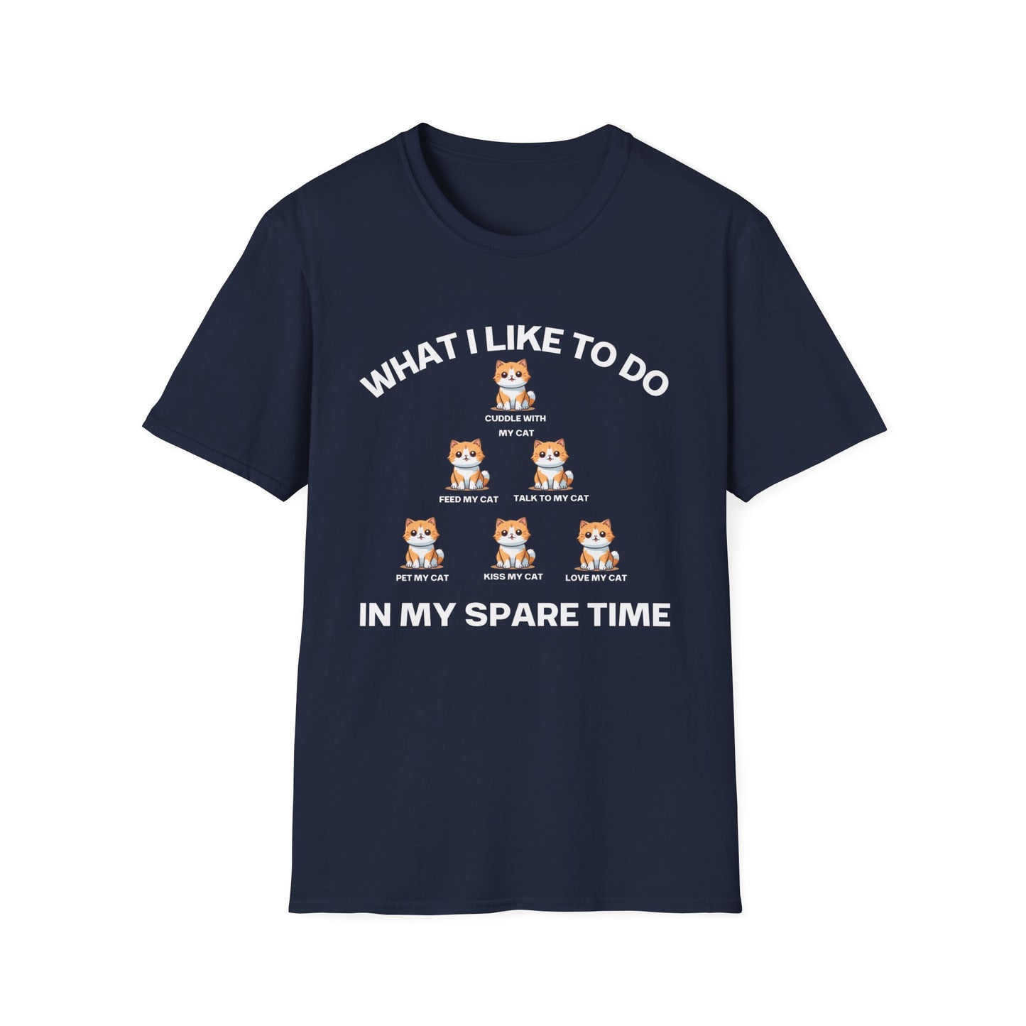 Cat Enthusiast Shirt What I Like To Do In My Spare Time Funny Cats T-shirt for Cat Lovers gifts for Kitty Lover gift Cat Lady Cat Dad Shirts
