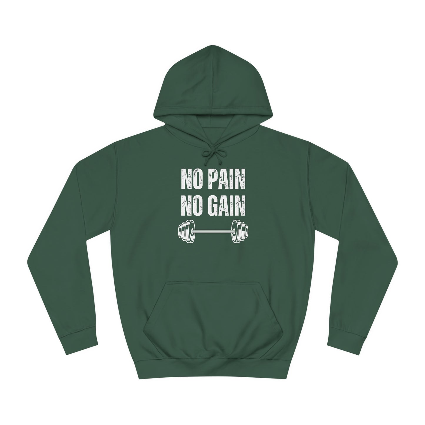 Gym Hoodie for Fitness Lover gift for Workout Lover gift for Powerlifting Hoodie Weightlifting Enthusiast NO PAIN No GAIN Hooded Sweatshirt