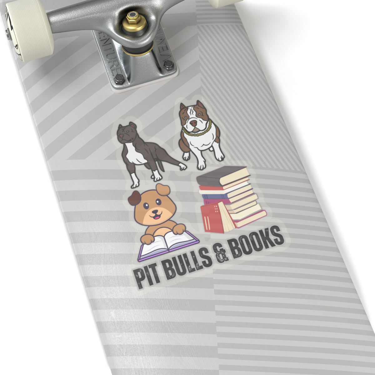 Pit Bull Sticker for Dog Lover gift for Pit Bull Mom gift for Pit Bull Lover for Book Lover sticker, Pit Bulls and Books Sticker