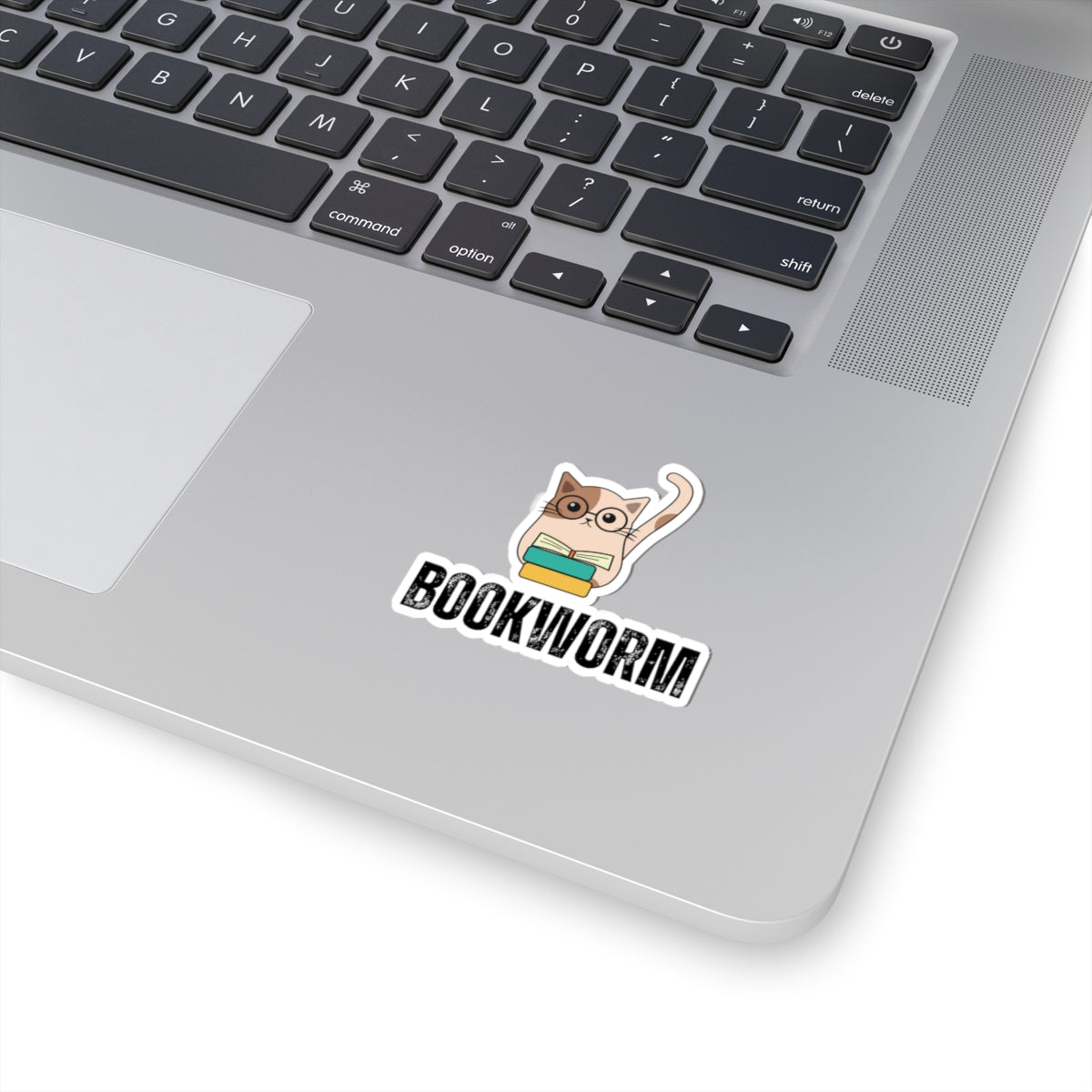 BOOKWORM Sticker for Cat Lover gift for Book Lover gifts for Cat Mom Bookish Stickers Cute Cat reading books