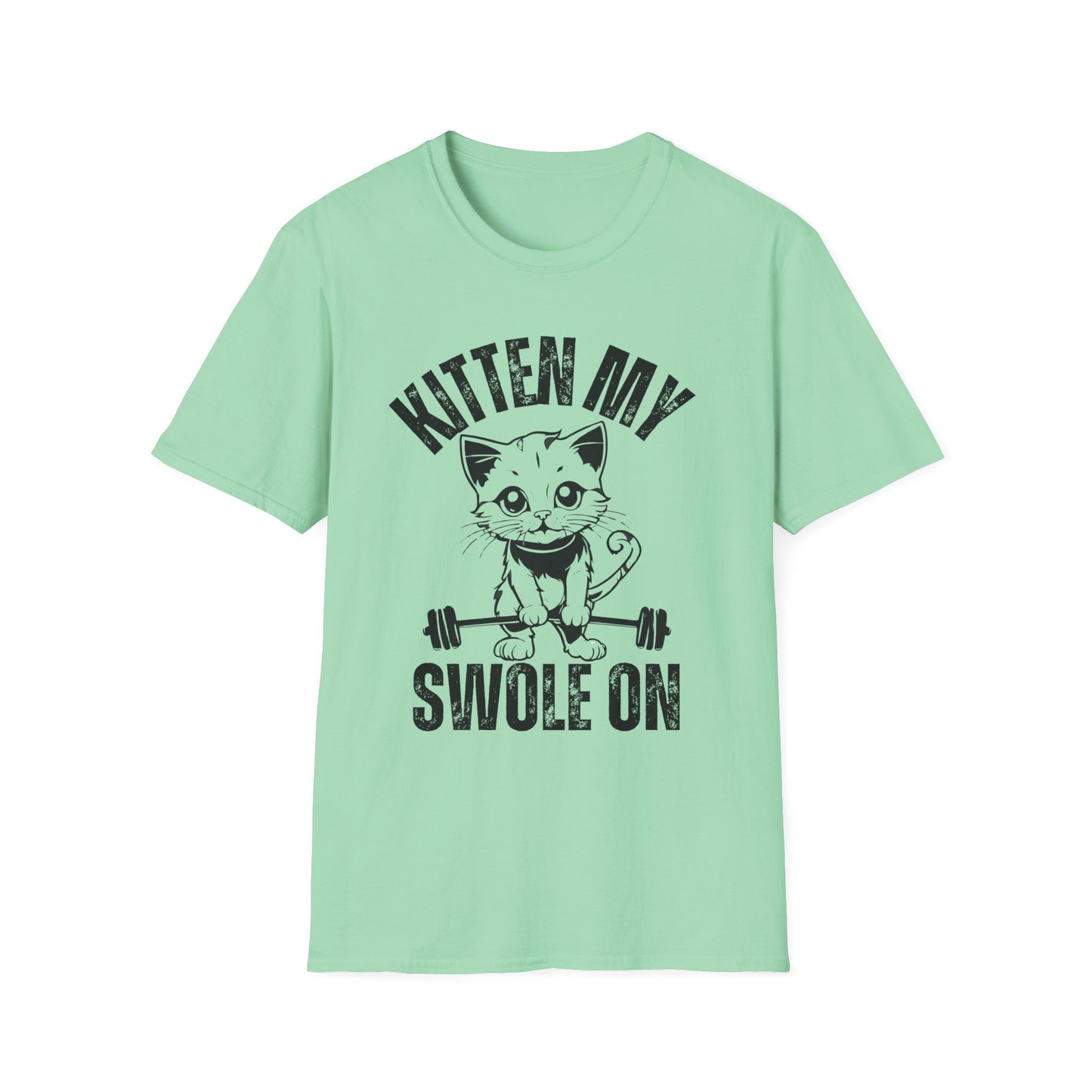 Kitten My Swole On T-shirt Cute Cat Gym Shirt for Cat Lover gift for Gym Top, Kitten My Swole On T-shirt Funny cats lifting weights