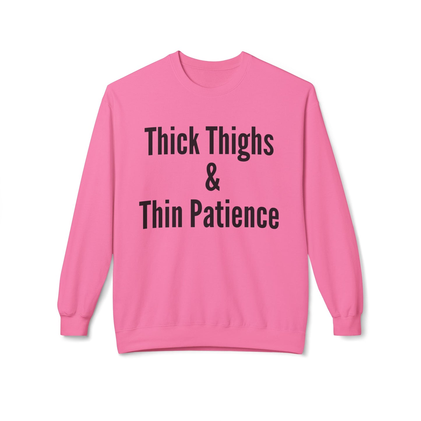 Funny Workout Sweatshirt for Gym Sweatshirts for Her gifts for Womens gift Funny Fitness Top Thick Thighs and Thin Patience Sweaters