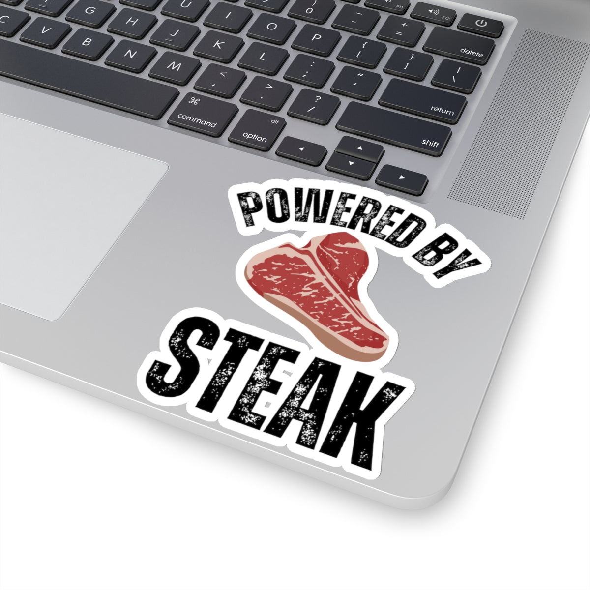 Powered by Steak Meat Lover sticker for Meat Lovers gifts Carnivore Diet sticker for Grilling gift for BBQ Barbecue Steak Lover gift