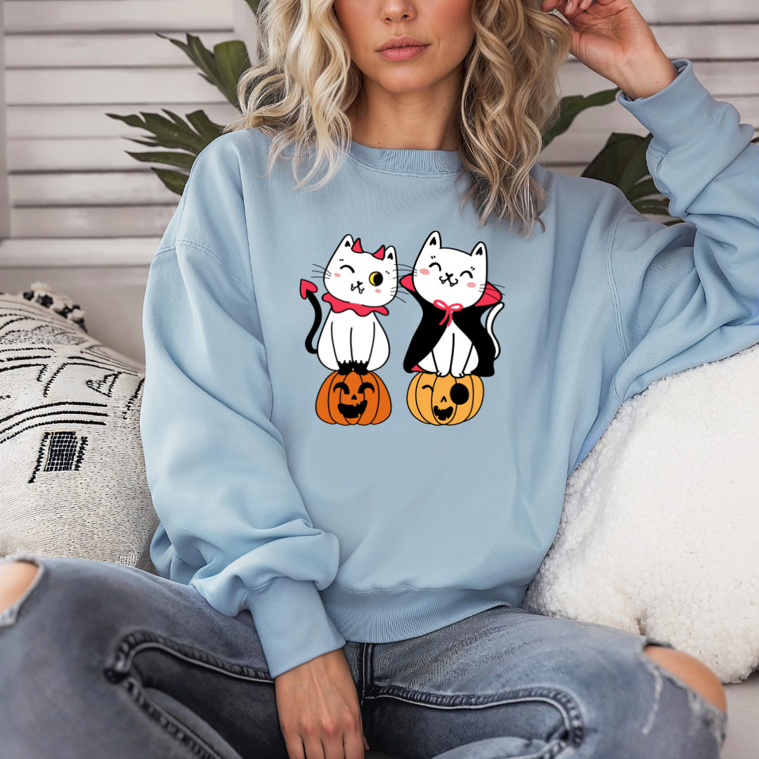 Halloween Sweatshirt for Funny Cat Sweatshirts for Cat Lovers gifts for Halloween Sweatshirts for Cat Lady gift ideas Funny Cats Sweatshirt