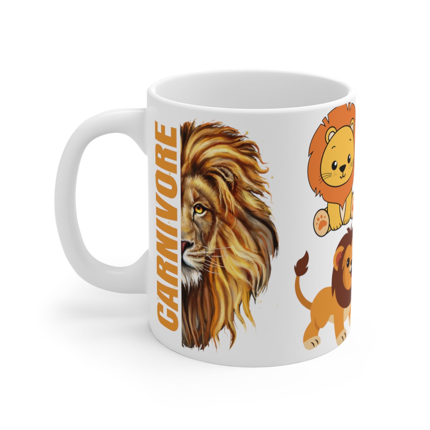 Carnivore Mug for Barbecue lover BBQ gifts for Dad Lion Coffee Mug Tiger Carnivore gift Grilling gifts Beef Meat Lover Mug