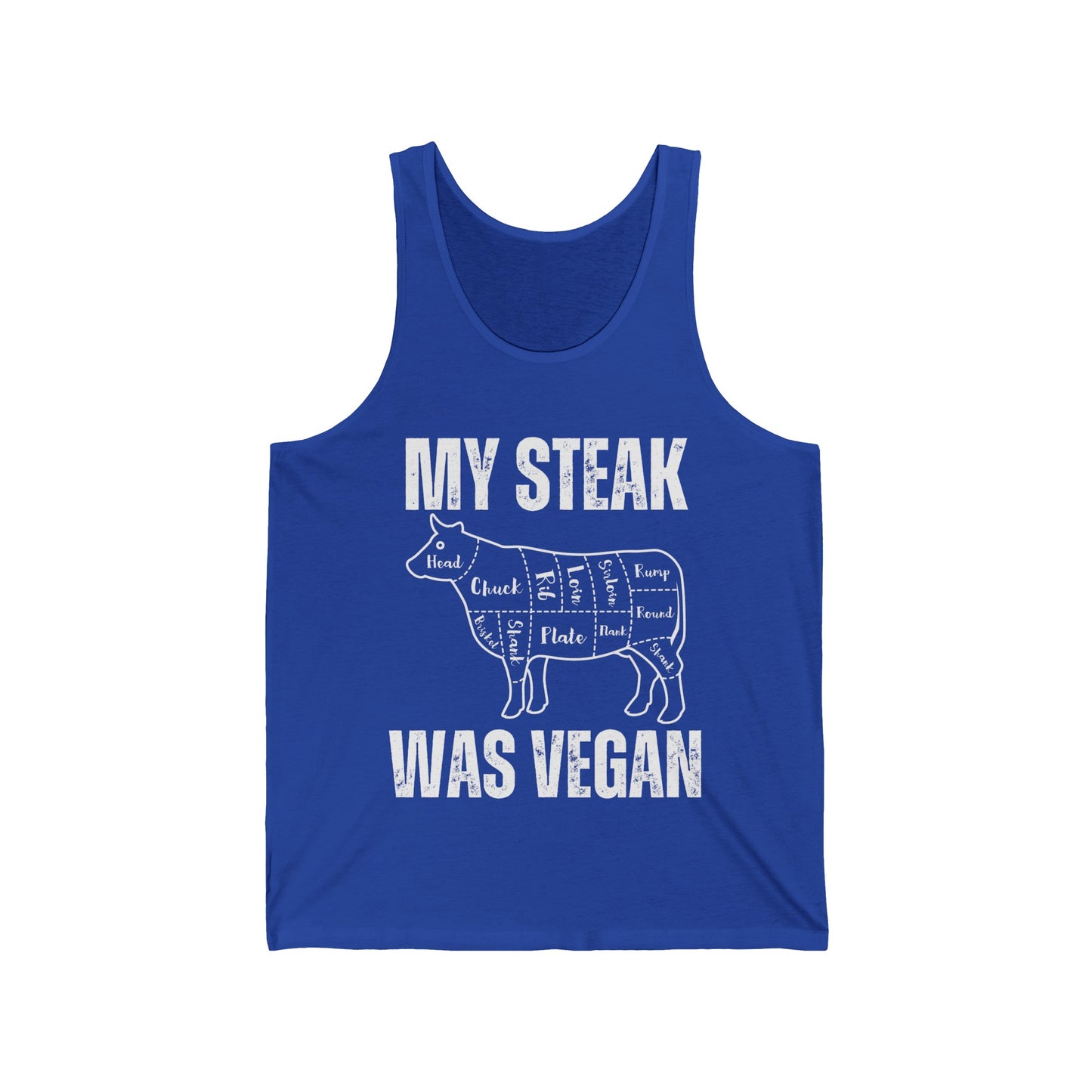 Funny Tank Top for Steak Lover gift for Meat Lover Shirt for Carnivore T Shirt My Steak Was Vegan Tank Tops Second Hand Vegan