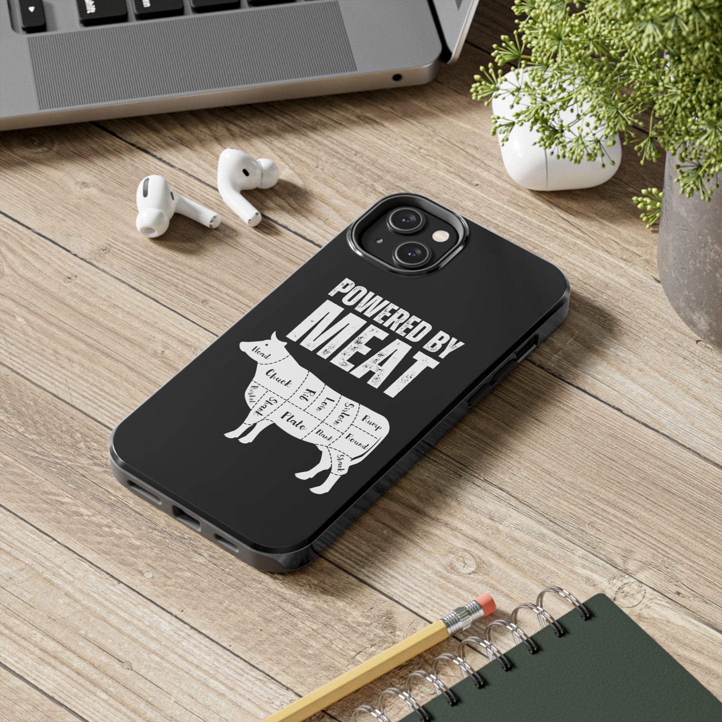 Funny iPhone case for Carnivore gift for Meat Lover gift for BBQ Lover gift for Grilling Grill Master iPhone protective case