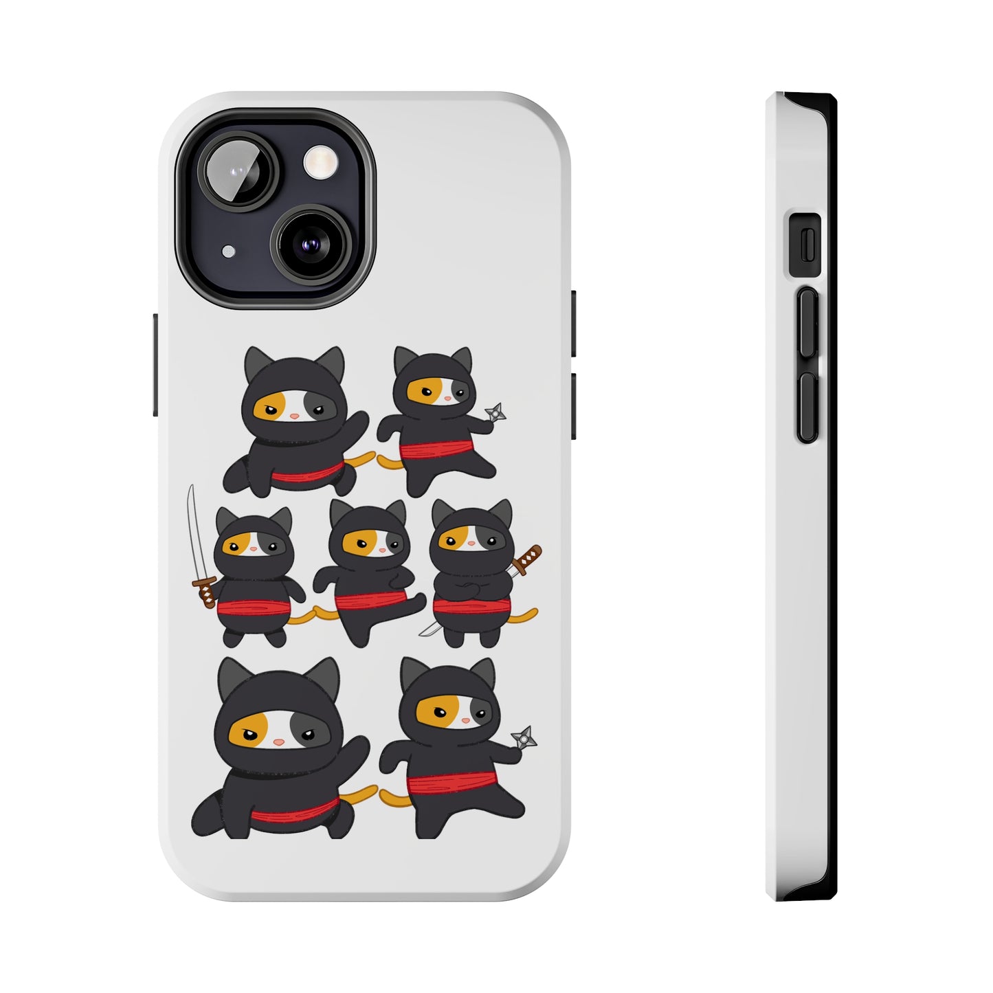 Funny Cat iPhone case for Cat Lover gift for Cat Mom gift Funny Cat Phone Case NINJA CATS Case