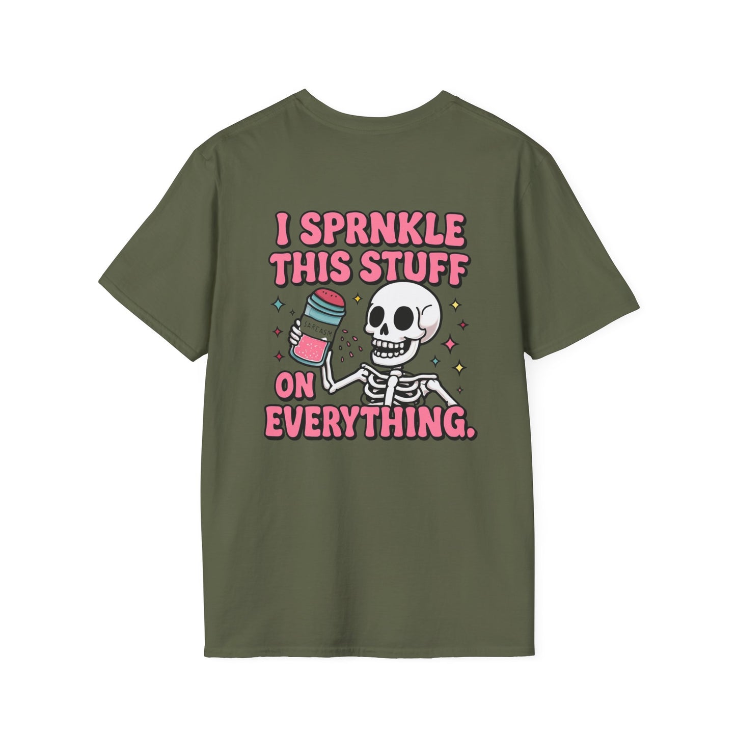 Sarcasm Skeleton Tee, Funny Graphic Tee, Humorous Shirt Gift, Softstyle T-Shirt Unisex, Sarcastic Clothing