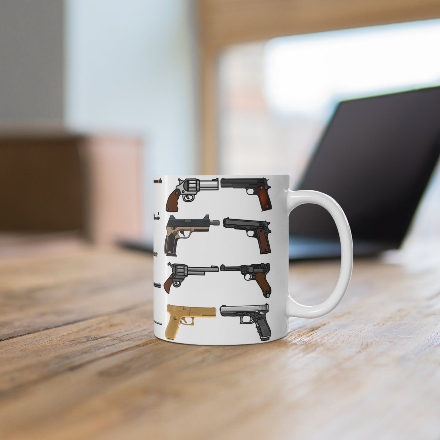 Gun Mugs for Gun Lovers gift for Husband gifts for Republican gifts for Him - Gun Mug - I Wanted More Guns But.... 11 oz gun coffee mug