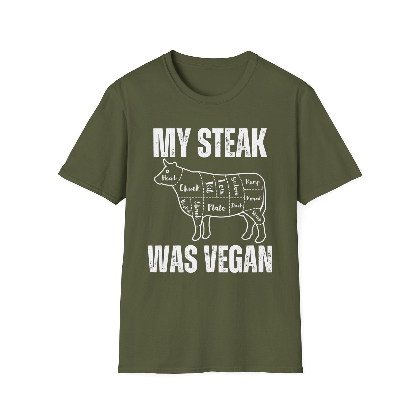 Funny T-shirt for Steak Lover gift for Meat Lover Shirt for Carnivore T Shirt My Steak Was Vegan Tee, Second Hand Vegan
