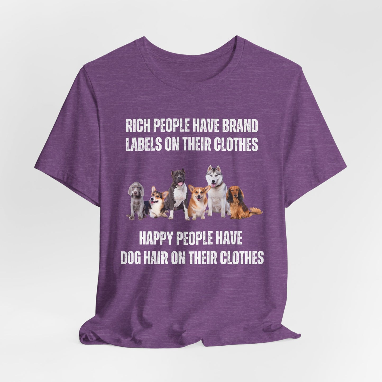 Funny Doggo Shirt for Dog Mom gifts for Dogs Lover T Shirts Cute Doggy T-shirt Happy People Have Dog Hair on Their Clothes