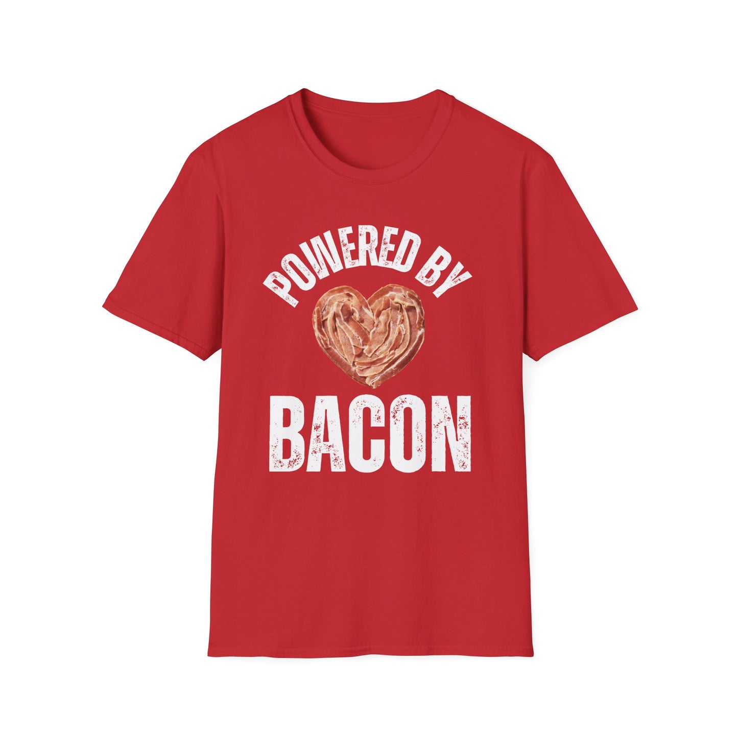 Powered By Bacon Tshirt for Carnivore Diet gift for Meat Lover Shirts for Bacon Lovers gifts Breakfast Shirt Foodie T-shirts for Dad gift