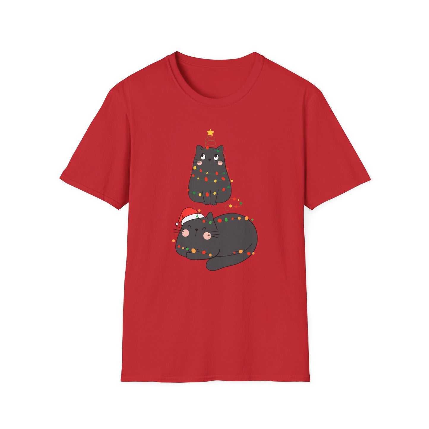 Comfy Cat Shirt for Christmas gift for Cat Lovers T-shirt for Cats Mom gifts for Friends Birthday presents for Cat Enthusiast Tshirts Her