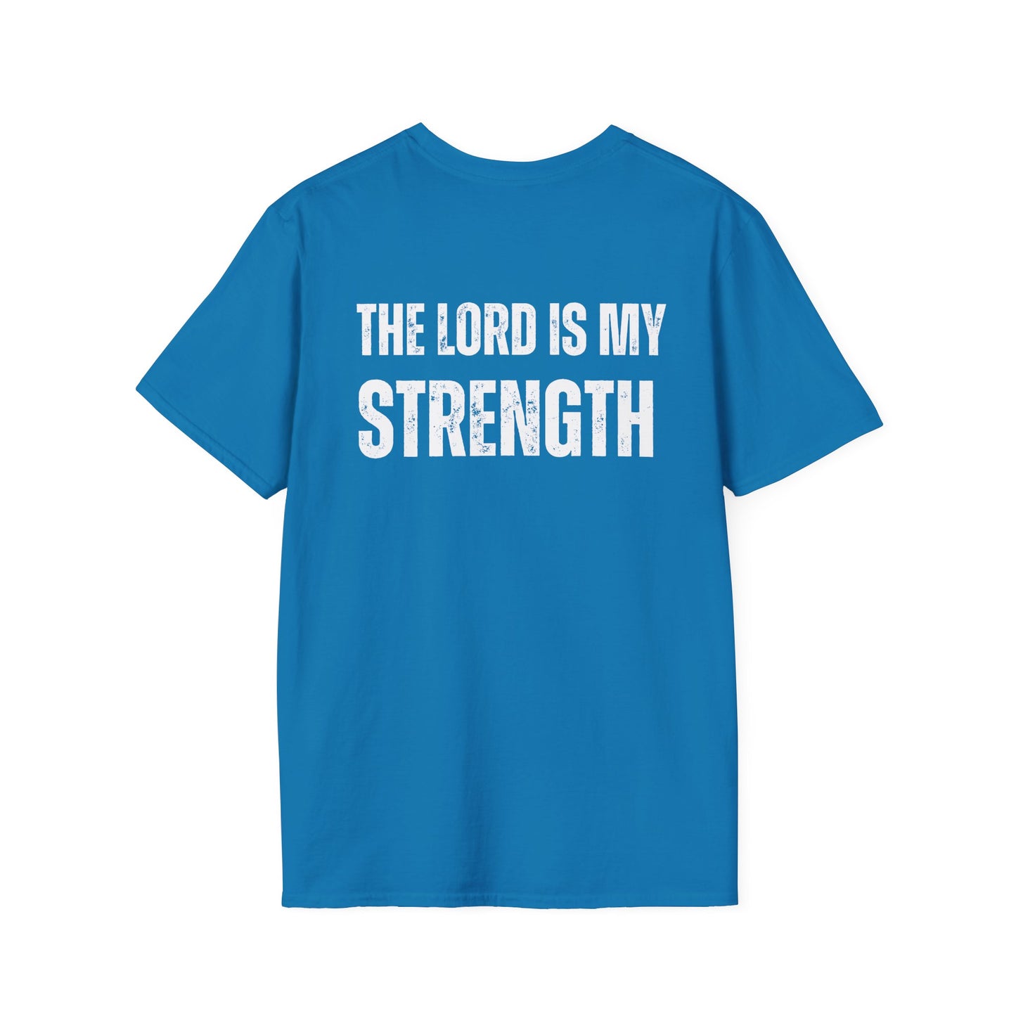 Christian Workout T-Shirt, the Lord is my Strength, Gym Tee, Bible Verse Gift, Fitness Top, Inspirational Shirt