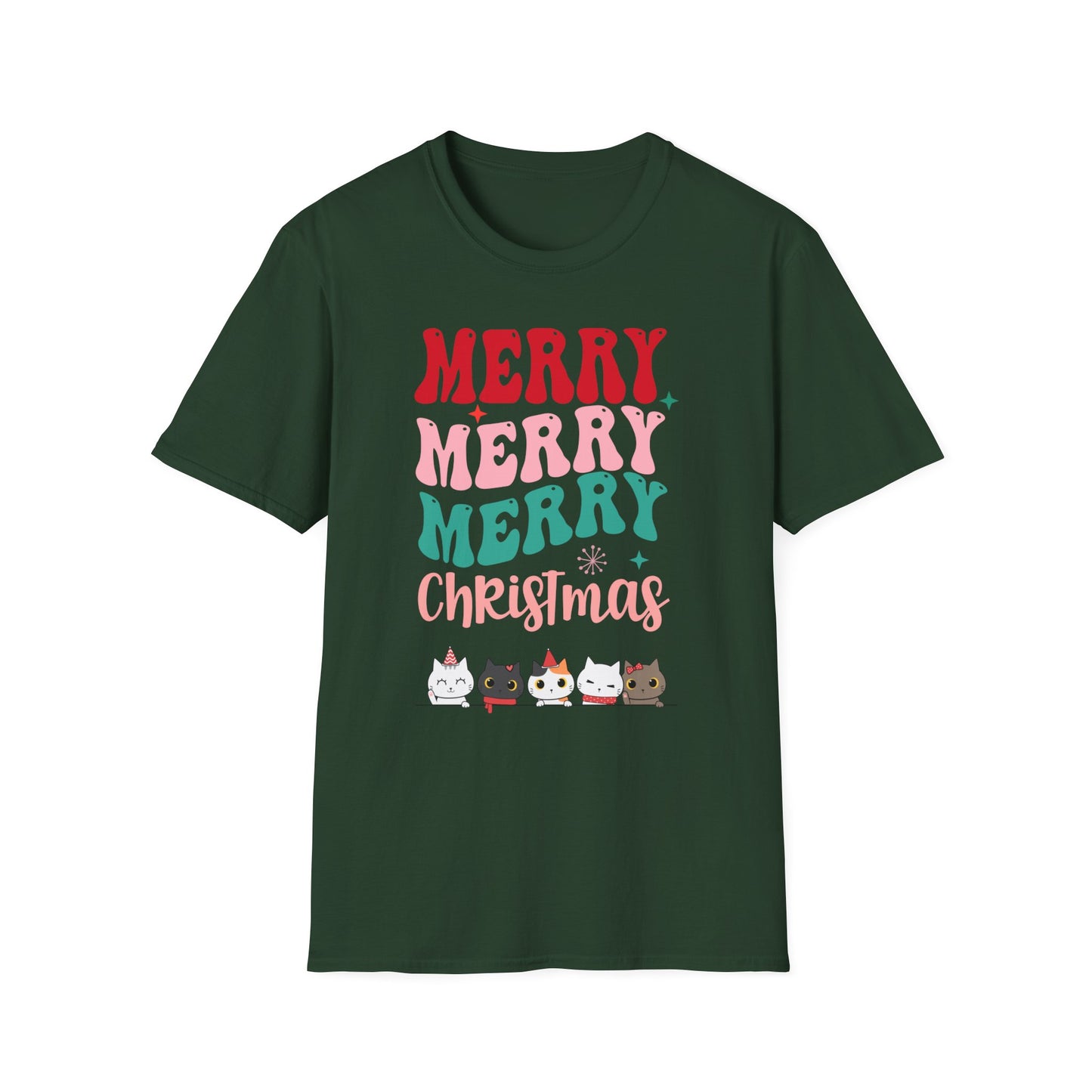 Groovy Christmas Shirt for Cat Lover gifts for Cat Lady T-shirt for Christmas Tshirt gifts for Cat Mom T-shirts for Christmas gift for Women