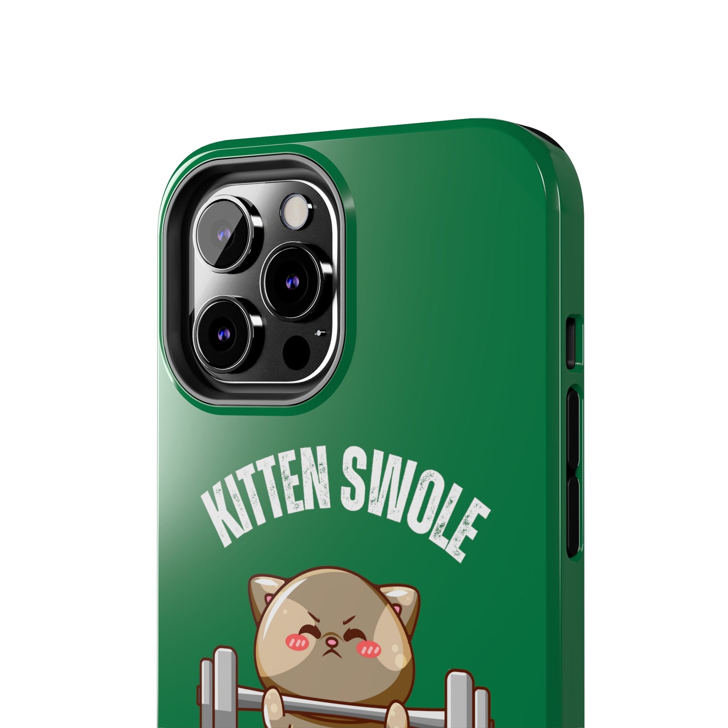 Funny Cat iPhone case for Gym Lover gift Cat Weightlifting Cat Lifting Weights Phone case for Workout Lover gift for Fitness enthusiast