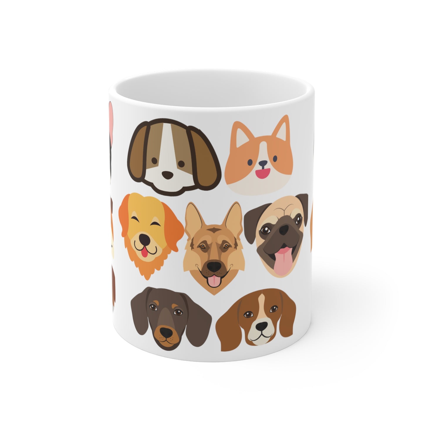 Adorable Dogs Mug Funny Dog Allover Print Mugs for Dog Lover gift for Dog Dad gifts for Dog Mom Cute Husky German Shepard Rescue Dogs