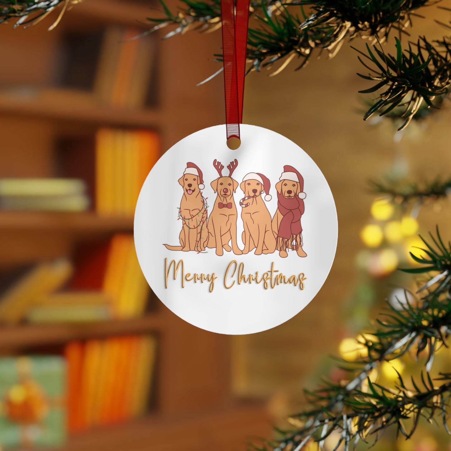 Golden Retriever Ornament for Christmas Dog Ornaments for Golden retriever gift for Dog Mom gifts for Christmas Dog presents for Her