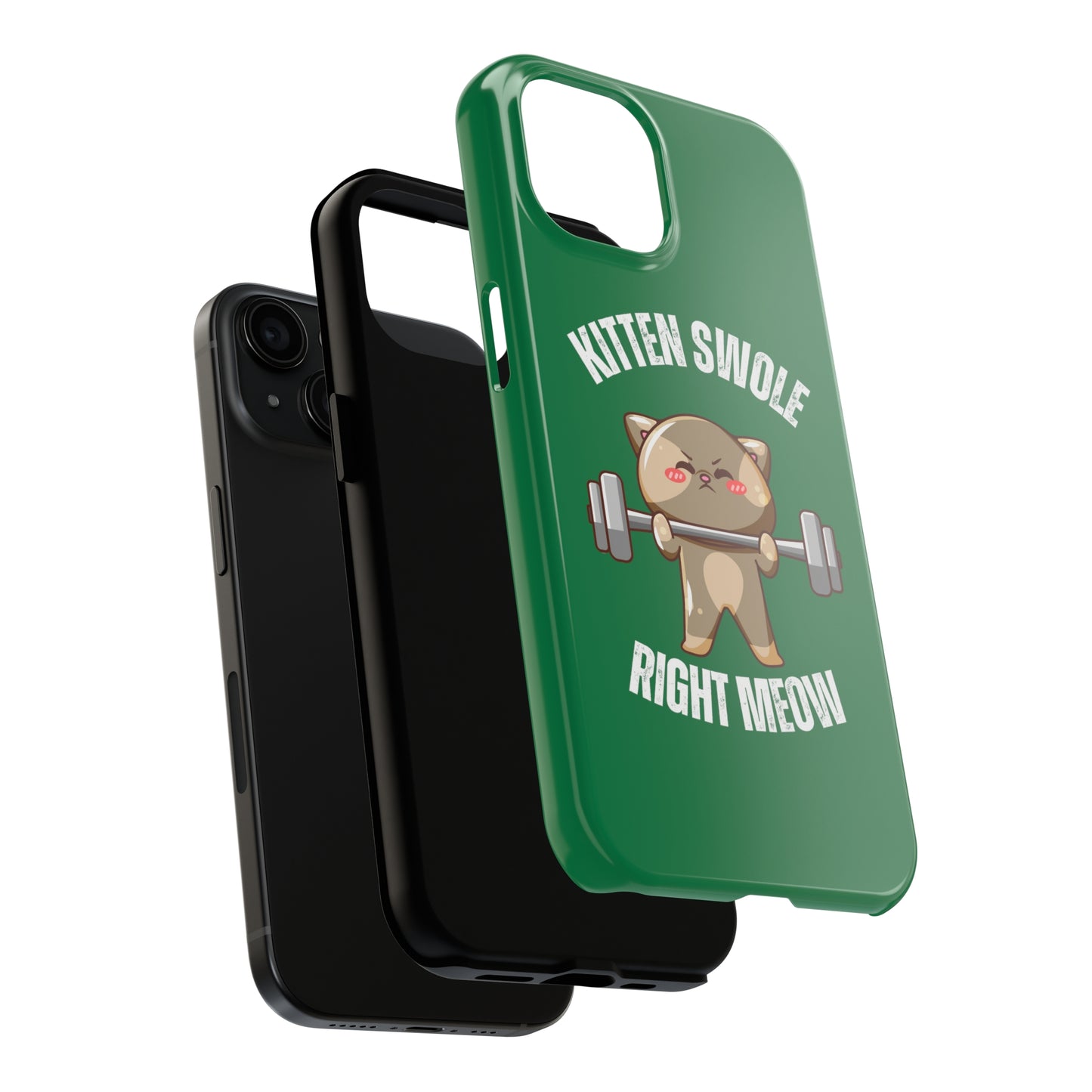 Funny Cat iPhone case for Gym Lover gift Cat Weightlifting Cat Lifting Weights Phone case for Workout Lover gift for Fitness enthusiast