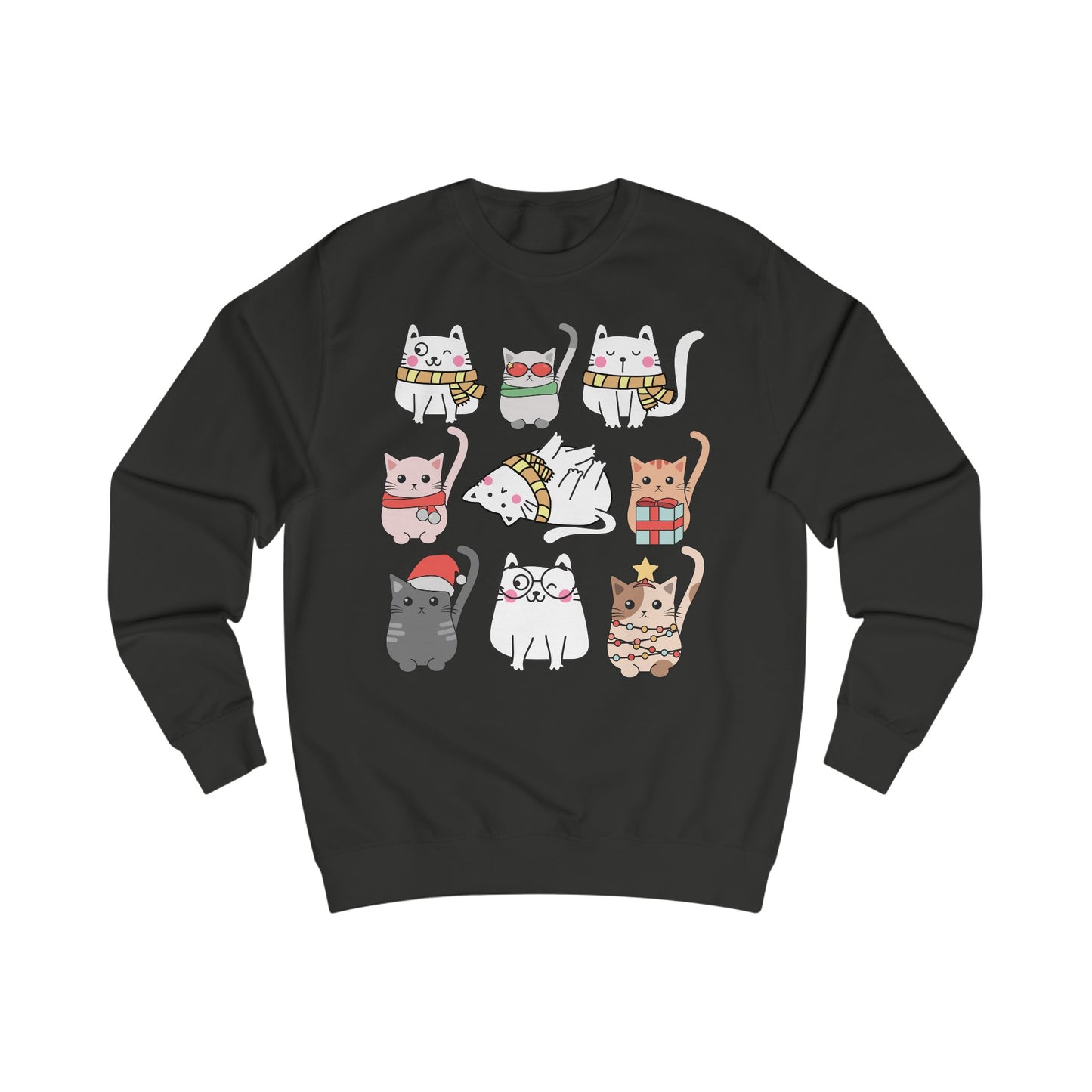Cat Sweatshirt for Cat Mom gift for Cat Lover gifts Funny Cat Sweatshirt Kitty Cat Pullover Super Cute Oversized Sweatshirt for Her