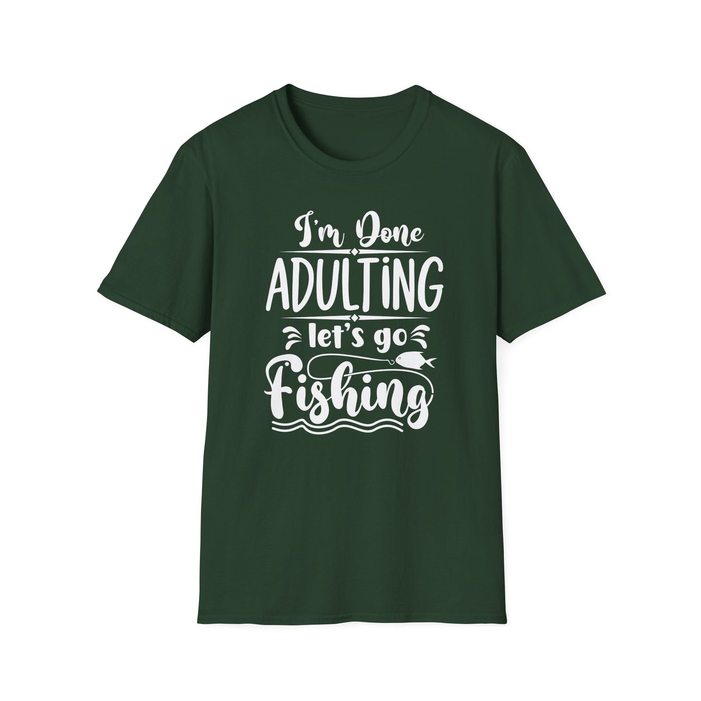 Fishing T Shirt for Hunting T Shirts for Hunter gift for Fishing Lover gifts for Christmas present for Hunting Shirt I'm Done Adulting I'm