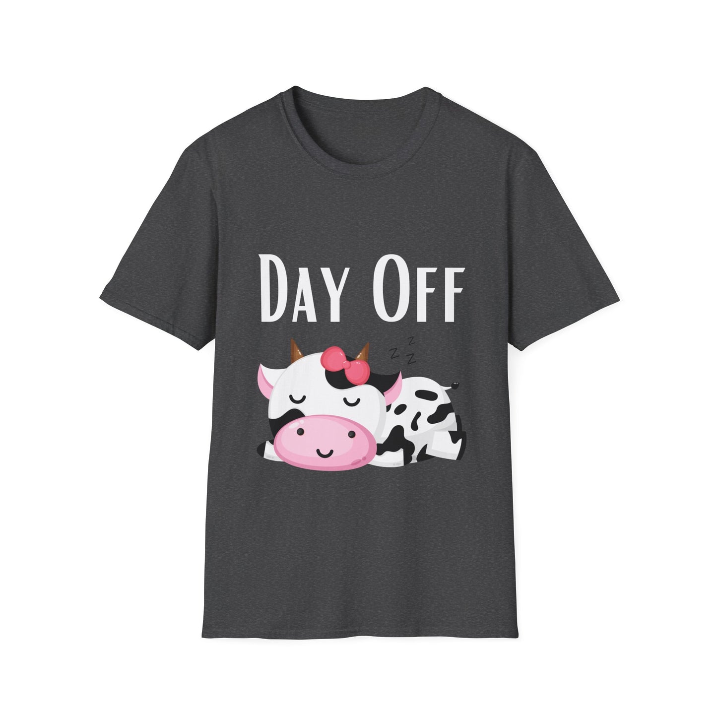 Cute Cow T-shirt for Cow Lover gift Funny Cow Shirt DAY OFF Top for Rest and Relaxation T Shirt Cozy shirt for Women gifts