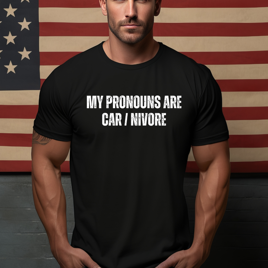 Funny Pronouns Shirt Hilarious Saying Shirts Comedy Sayings for Carnivore gift for Meat Lover T-shirt for Hunting T Shirt for Fathers Day
