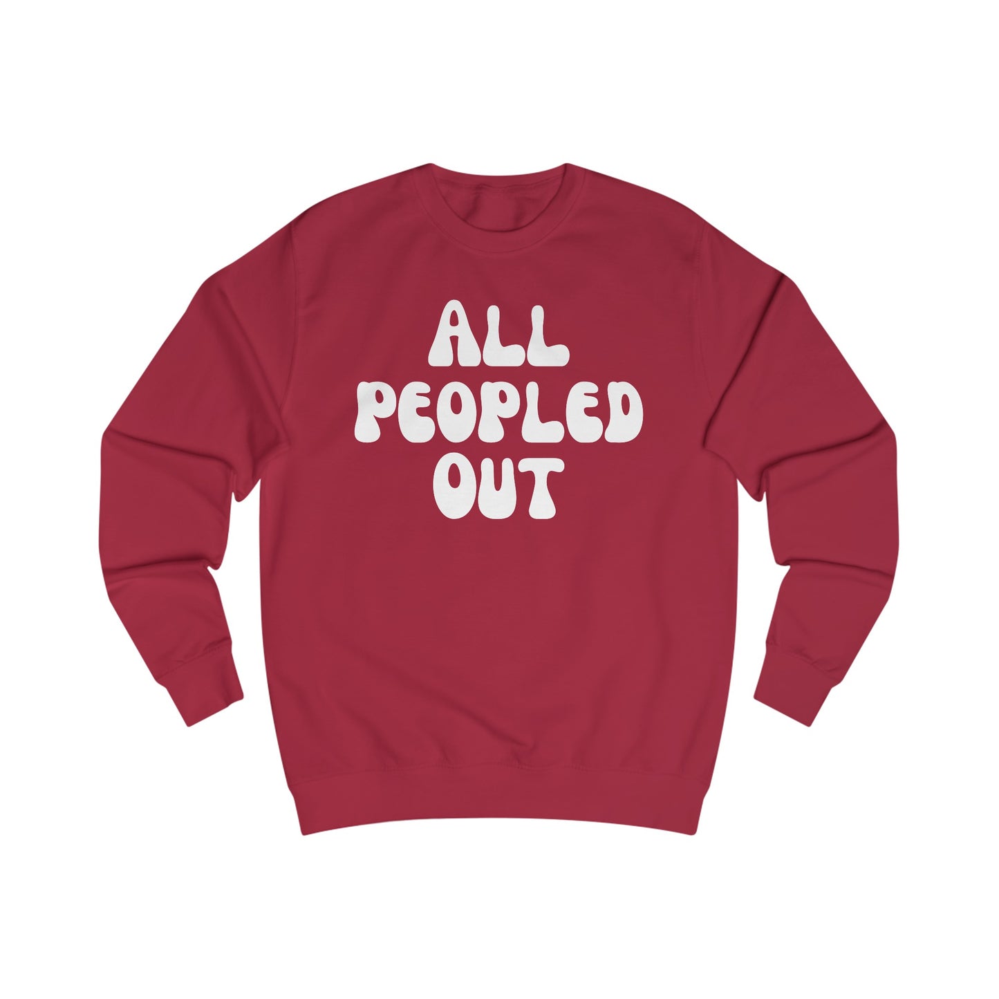 All Peopled Out Sweatshirt for Introvert gift for ADHD friend Too Peopley Crewneck Sweater Funny Introverted gift Homebody Sweatshirts