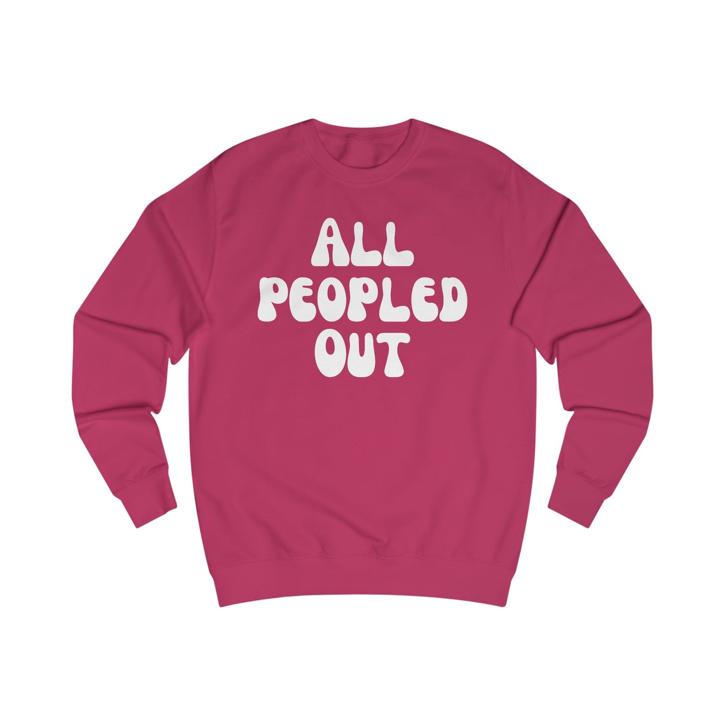 All Peopled Out Sweatshirt for Introvert gift for ADHD friend Too Peopley Crewneck Sweater Funny Introverted gift Homebody Sweatshirts