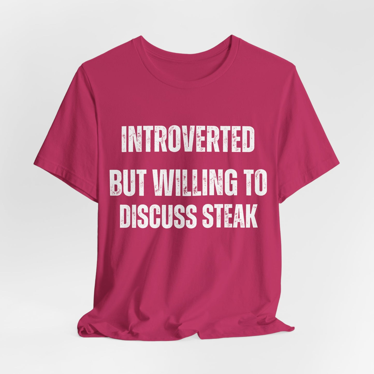 Steak Lover T-shirt for Grilling gifts for Meat Lover gift Carnivore Shirt - Introverted But Willing to Discuss STEAK Introvert gift