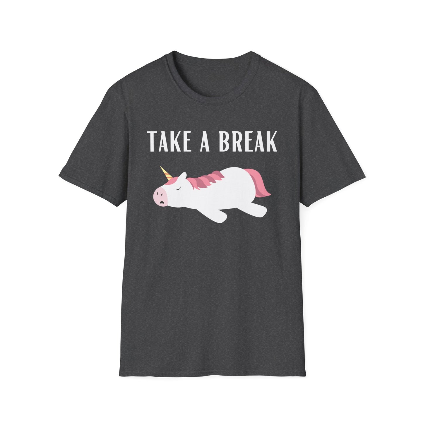 Sleeping Unicorn T-shirt for Unicorn Lover gift for Girlfriend gifts for Her - Funny Unicorn T shirt - Take a Break - lazy day t-shirt