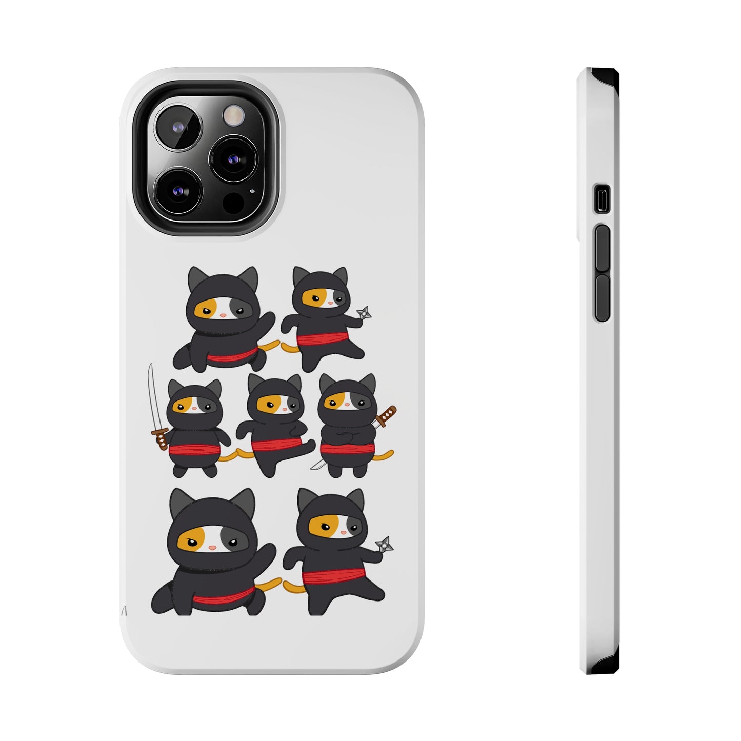Funny Cat iPhone case for Cat Lover gift for Cat Mom gift Funny Cat Phone Case NINJA CATS Case